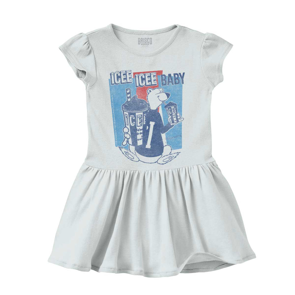 Polar Icee Baby Solid Baby Infant Dress-Direct To Garment Print-Brisco Baby