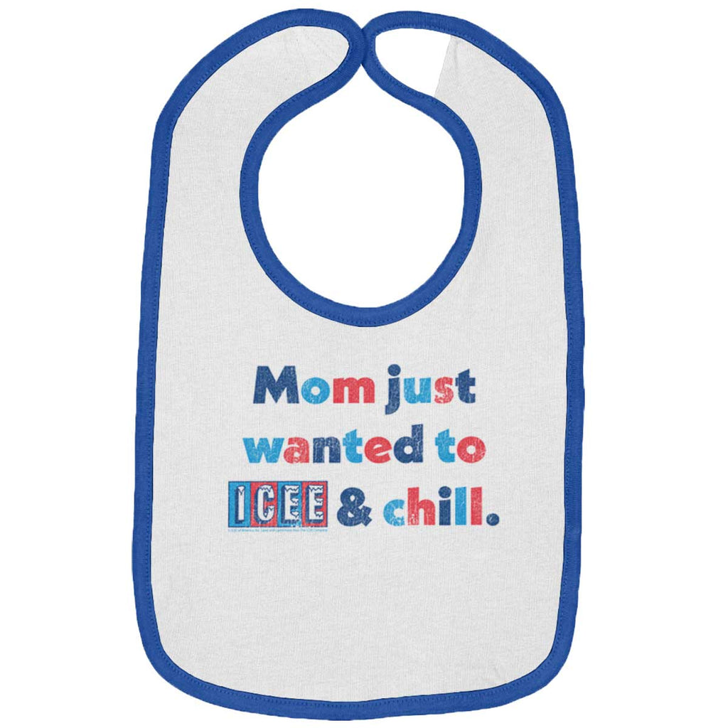 Icee & Chill Trimmed Colored Velcro Bib-Direct To Garment Print-Brisco Baby