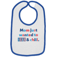 Icee & Chill Trimmed Colored Velcro Bib-Direct To Garment Print-Brisco Baby