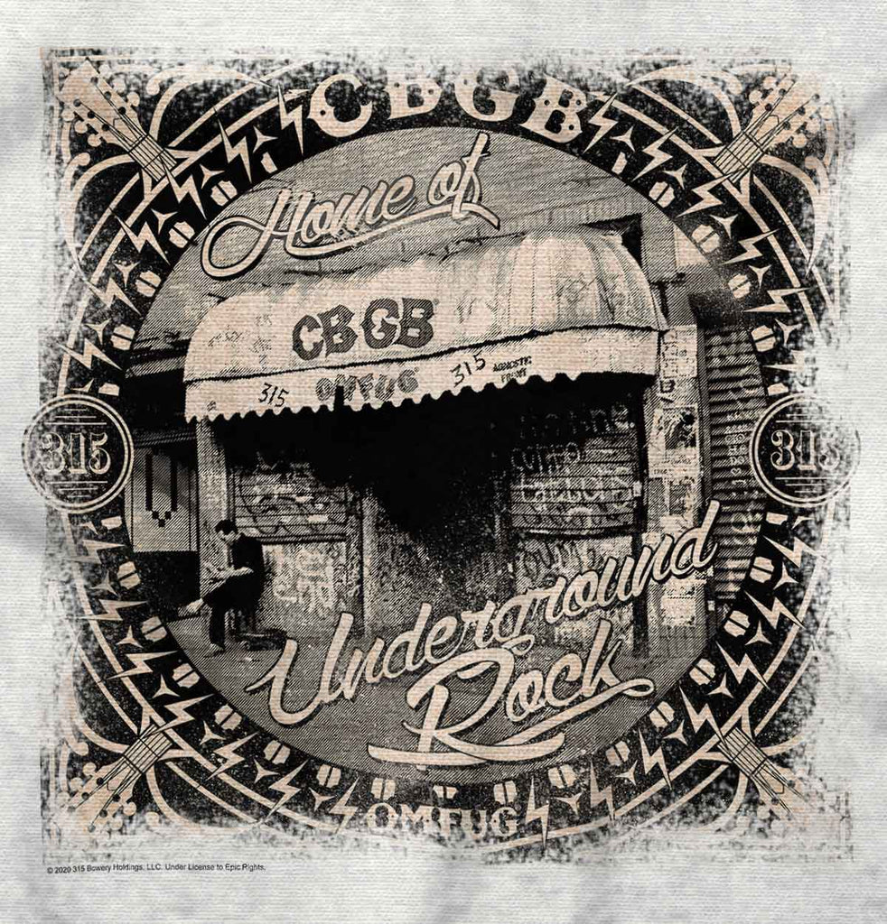 CBGB Photo Infant Baby Bib-Direct To Garment Print-Brisco Baby