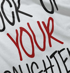 Lock Up Daughters Infant Baby Bib-Direct To Garment Print-Brisco Baby