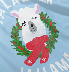 Llama Christmas Infant Baby Bib-Direct To Garment Print-Brisco Baby