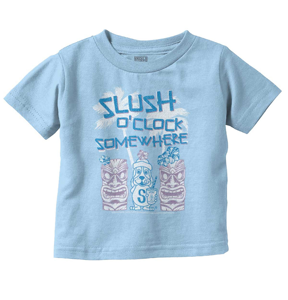 Slush O Clock Somewhere Infant Toddler T Shirt-Direct To Garment Print-Brisco Baby