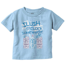 Slush O Clock Somewhere Infant Toddler T Shirt-Direct To Garment Print-Brisco Baby