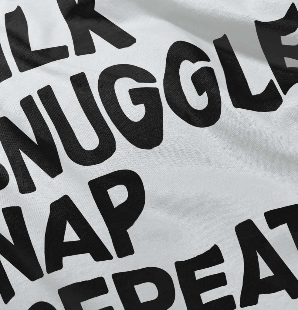 Milk Snuggle Nap Infant Toddler T Shirt-Direct To Garment Print-Brisco Baby