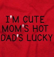 Dads Lucky Infant Toddler T Shirt-Direct To Garment Print-Brisco Baby