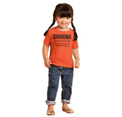 Grandma Infant Toddler T Shirt-Direct To Garment Print-Brisco Baby