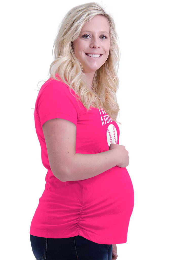 I've Got A Future Fan In Me Maternity T-Shirt-Direct To Garment Print-Brisco Baby