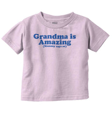 Grandma Amazing Infant Toddler T Shirt-Direct To Garment Print-Brisco Baby
