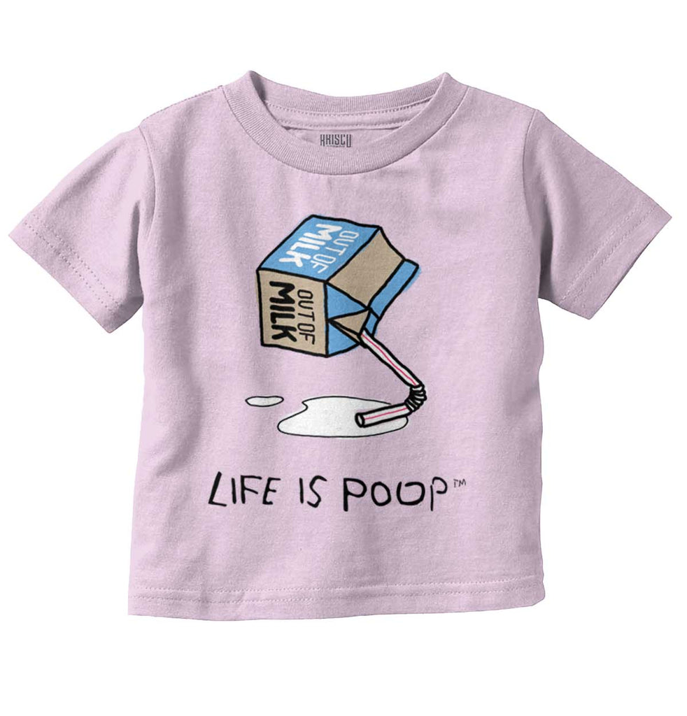 Out of Milk Infant Toddler T Shirt-Direct To Garment Print-Brisco Baby