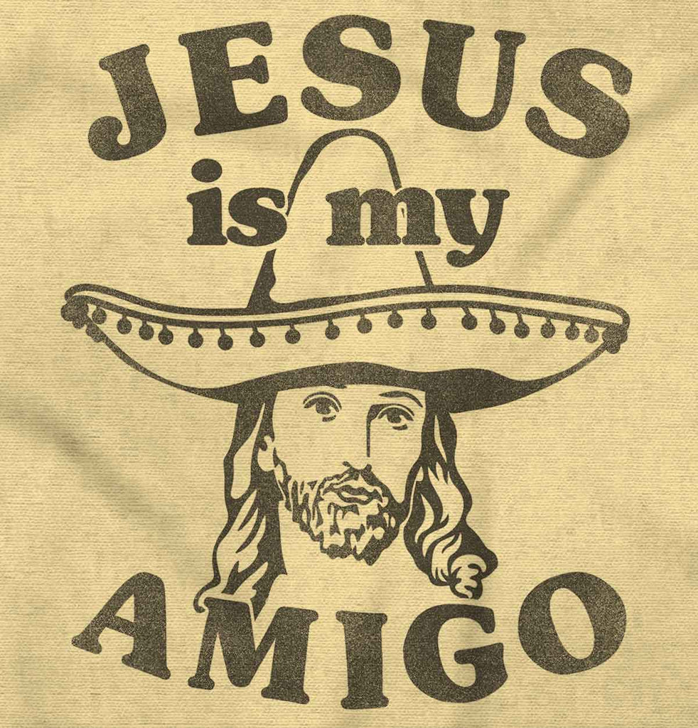 Amigo Jesus Romper Bodysuit-Direct To Garment Print-Brisco Baby