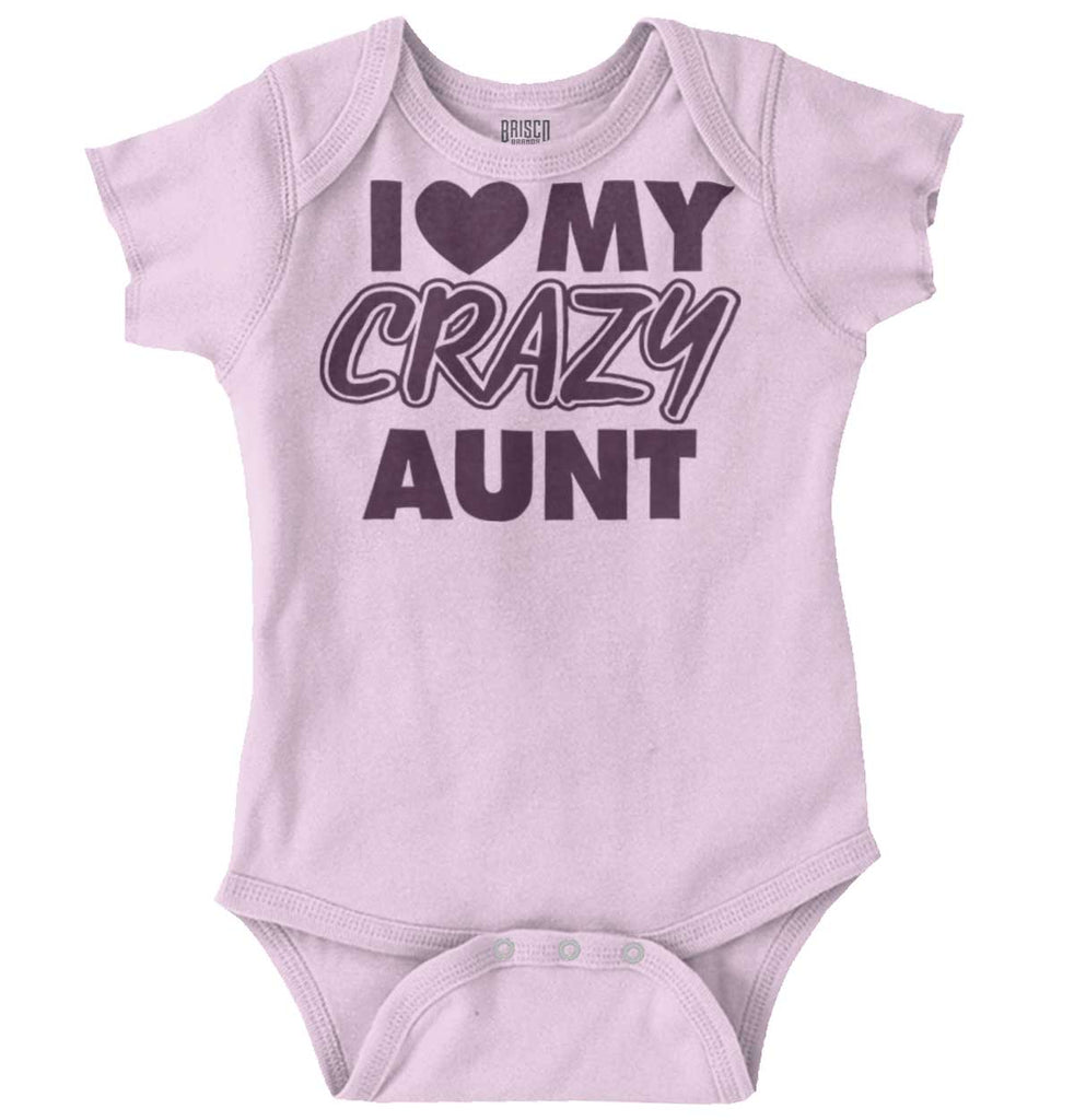 Crazy Aunt Romper Bodysuit-Direct To Garment Print-Brisco Baby