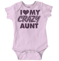 Crazy Aunt Romper Bodysuit-Direct To Garment Print-Brisco Baby