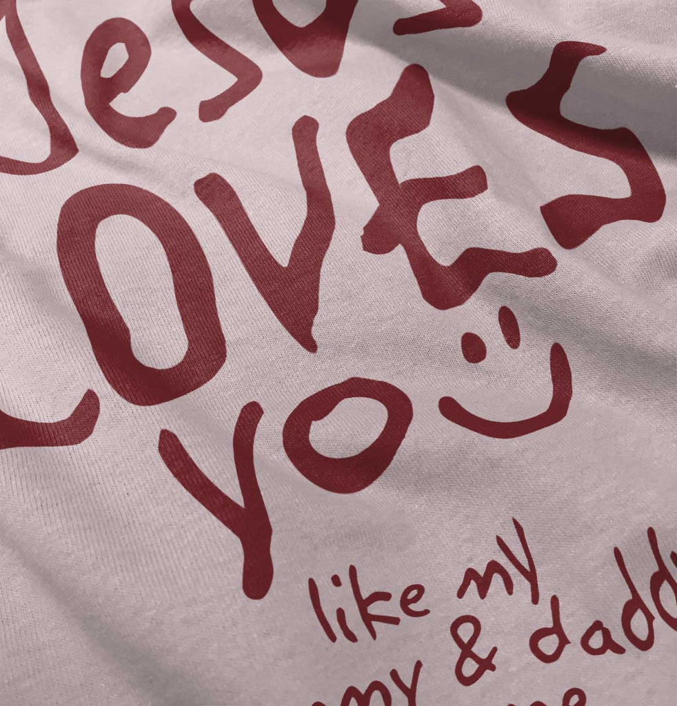 Jesus Loves You Solid Baby Infant Dress-Direct To Garment Print-Brisco Baby