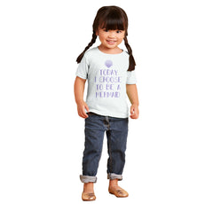 Choose To Be Mermaid Infant Toddler T Shirt-Direct To Garment Print-Brisco Baby