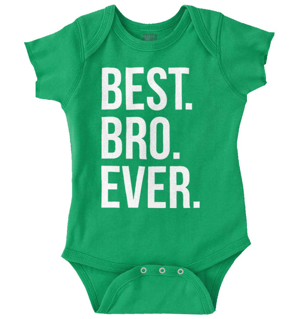Best Bro Ever Romper Bodysuit-Direct To Garment Print-Brisco Baby