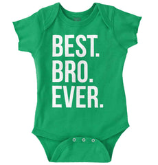 Best Bro Ever Romper Bodysuit-Direct To Garment Print-Brisco Baby