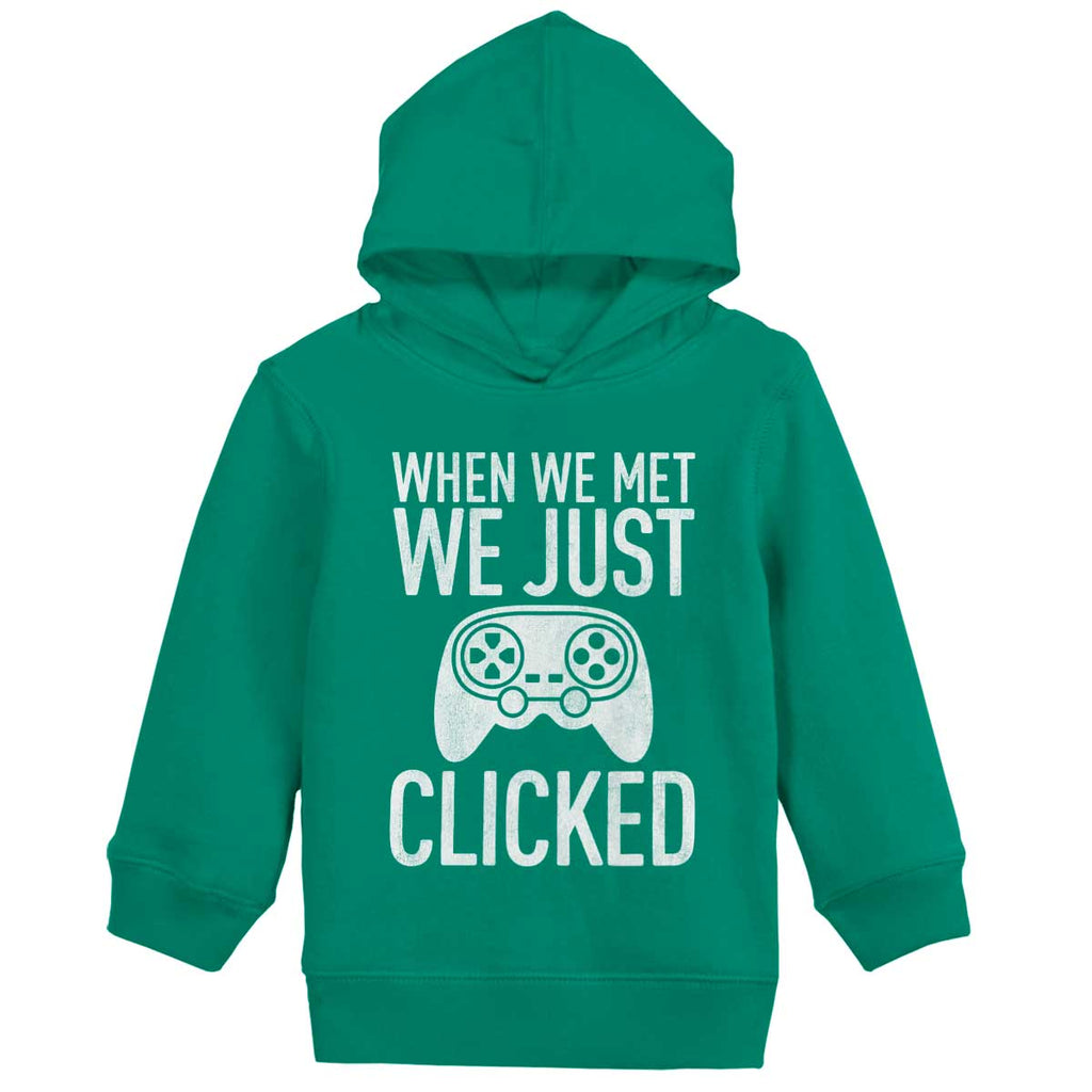 We Just Clicked Video Game Nerd Toddler Pullover Hoodie-Direct To Garment Print-Brisco Baby
