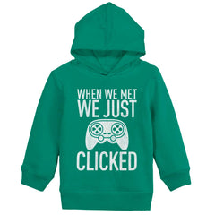 We Just Clicked Video Game Nerd Toddler Pullover Hoodie-Direct To Garment Print-Brisco Baby