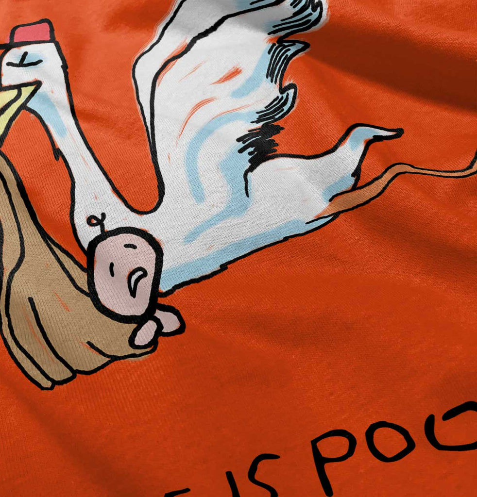 Stork Infant Toddler T Shirt-Direct To Garment Print-Brisco Baby