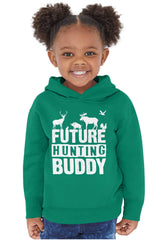 Future Deer Hunting Bud Toddler Pullover Hoodie-Direct To Garment Print-Brisco Baby