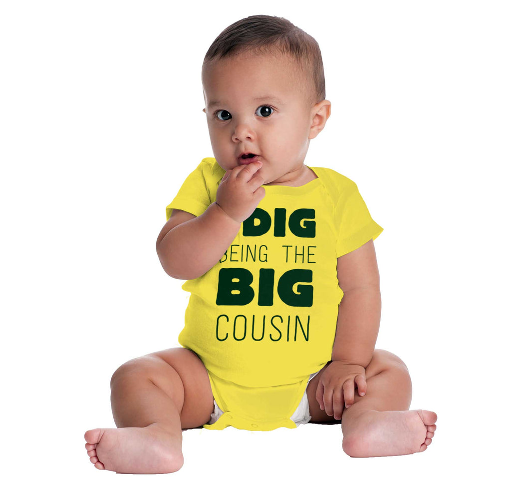 Dig Big Cousin Romper Bodysuit-Direct To Garment Print-Brisco Baby