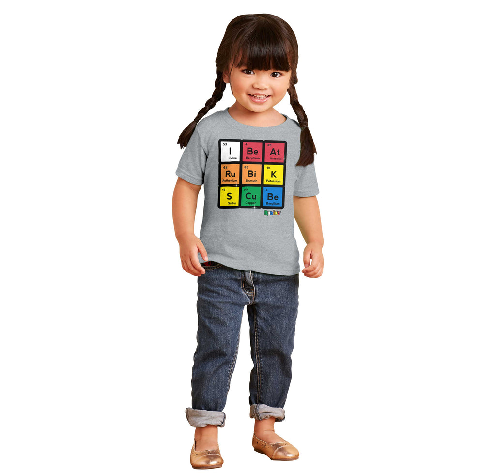 I Beat Rubik's Cube Infant Toddler T Shirt-Direct To Garment Print-Brisco Baby