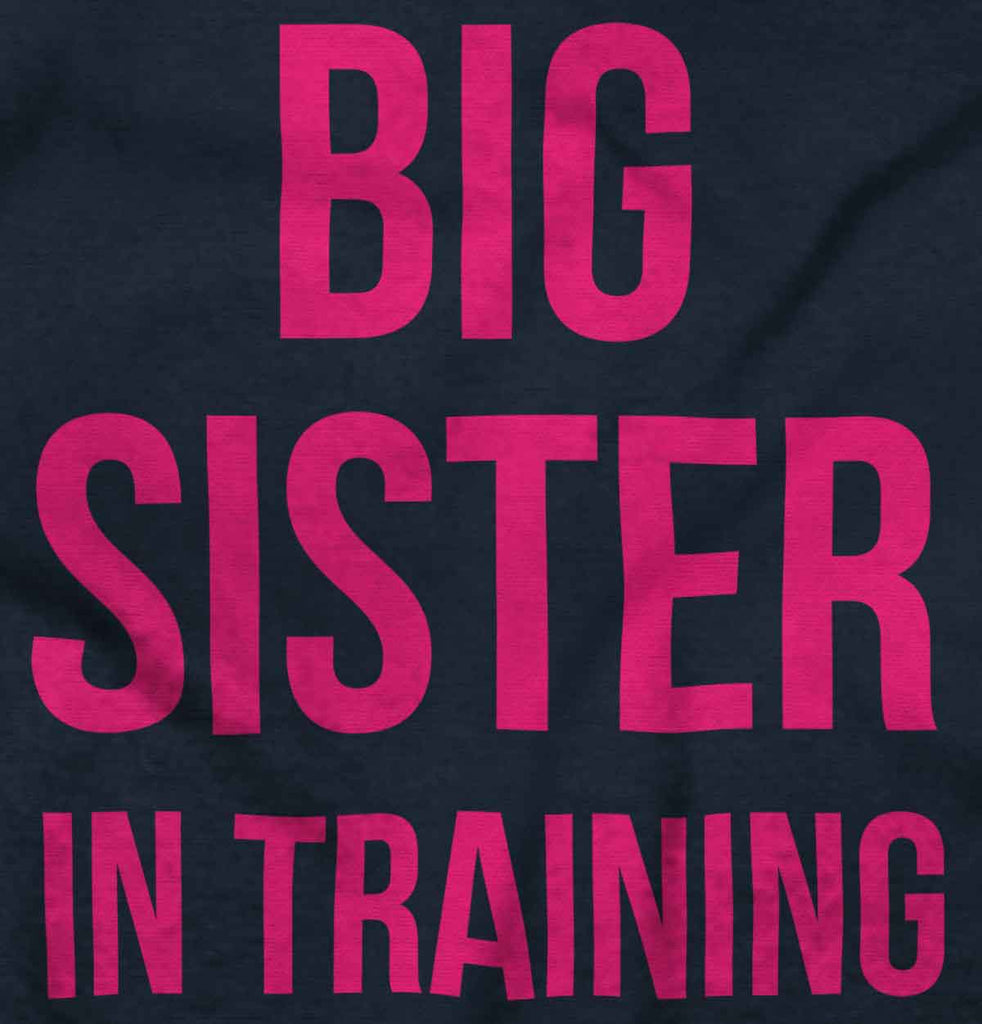 Big Sister In Training Romper Bodysuit-Direct To Garment Print-Brisco Baby