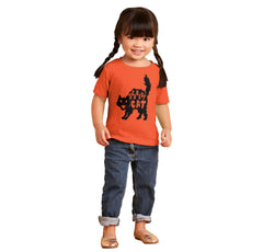 Scaredy Cat Infant Toddler T Shirt-Direct To Garment Print-Brisco Baby