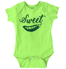 Sweet Pea Romper Bodysuit-Direct To Garment Print-Brisco Baby