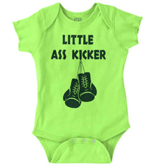Little Ass Kicker Romper Bodysuit-Direct To Garment Print-Brisco Baby