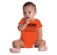 Grandma Romper Bodysuit-Direct To Garment Print-Brisco Baby