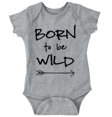 Born To Be Wild Romper Bodysuit-Direct To Garment Print-Brisco Baby
