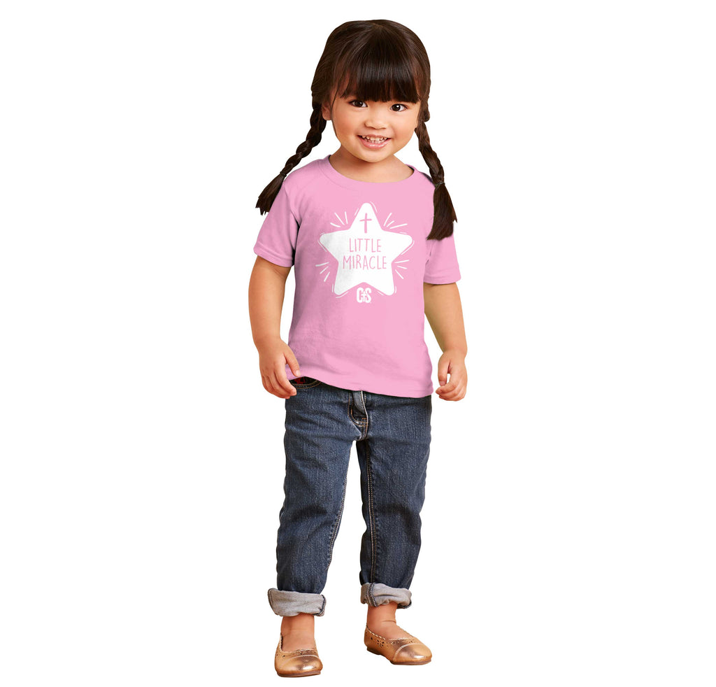 Little Miracle Infant Toddler T Shirt-Direct To Garment Print-Brisco Baby