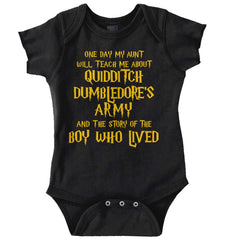 Quidditch Dumbledore Romper Bodysuit-Direct To Garment Print-Brisco Baby