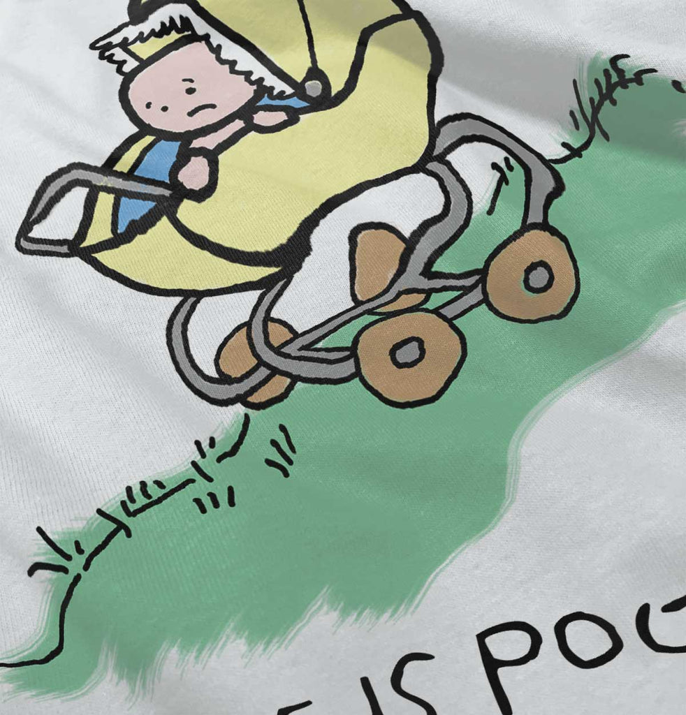 Downhill Stroller Infant Toddler T Shirt-Direct To Garment Print-Brisco Baby