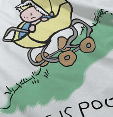 Downhill Stroller Infant Toddler T Shirt-Direct To Garment Print-Brisco Baby
