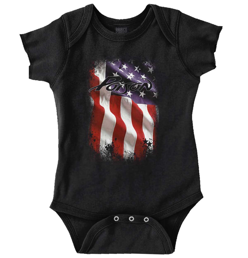USA Poison Romper Bodysuit-Direct To Garment Print-Brisco Baby