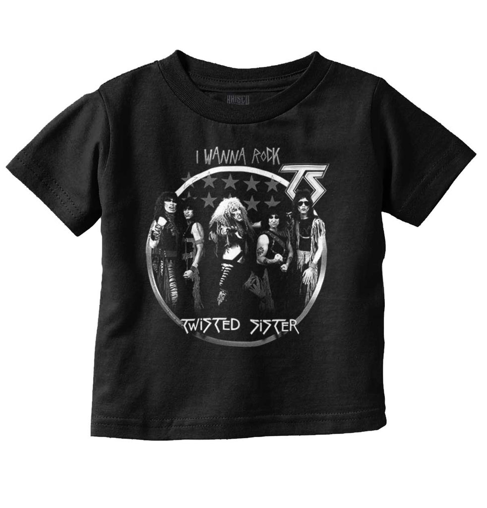 Twisted Sister Photo Infant Toddler T Shirt-Direct To Garment Print-Brisco Baby