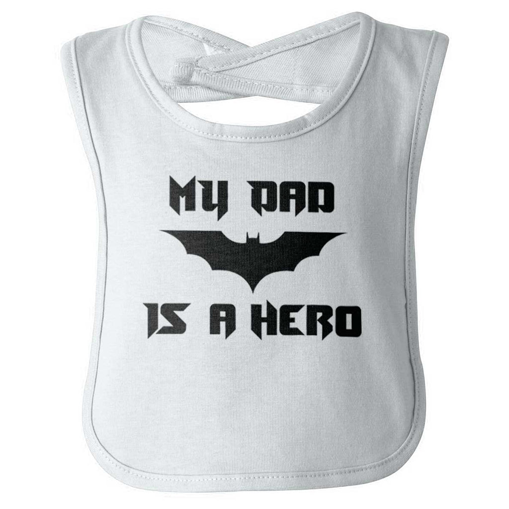 Dad Is Batman Infant Baby Bib-Direct To Garment Print-Brisco Baby