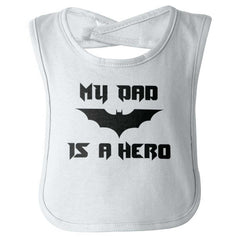Dad Is Batman Infant Baby Bib-Direct To Garment Print-Brisco Baby