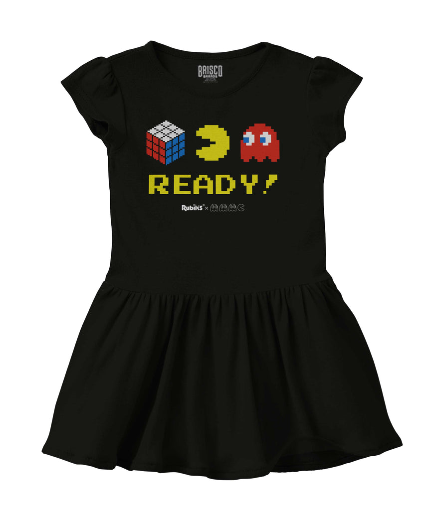 Ready Pac-Man Solid Baby Infant Dress-Direct To Garment Print-Brisco Baby