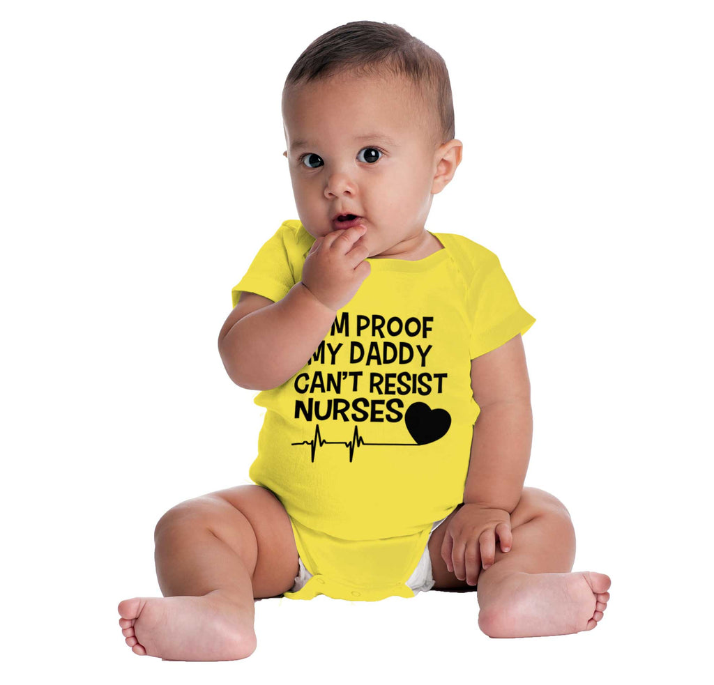 Can't Resist Nurses Romper Bodysuit-Direct To Garment Print-Brisco Baby