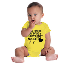 Can't Resist Nurses Romper Bodysuit-Direct To Garment Print-Brisco Baby