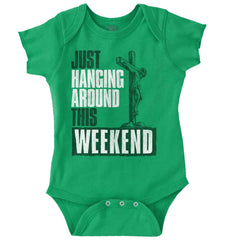 Hanging Around Romper Bodysuit-Direct To Garment Print-Brisco Baby