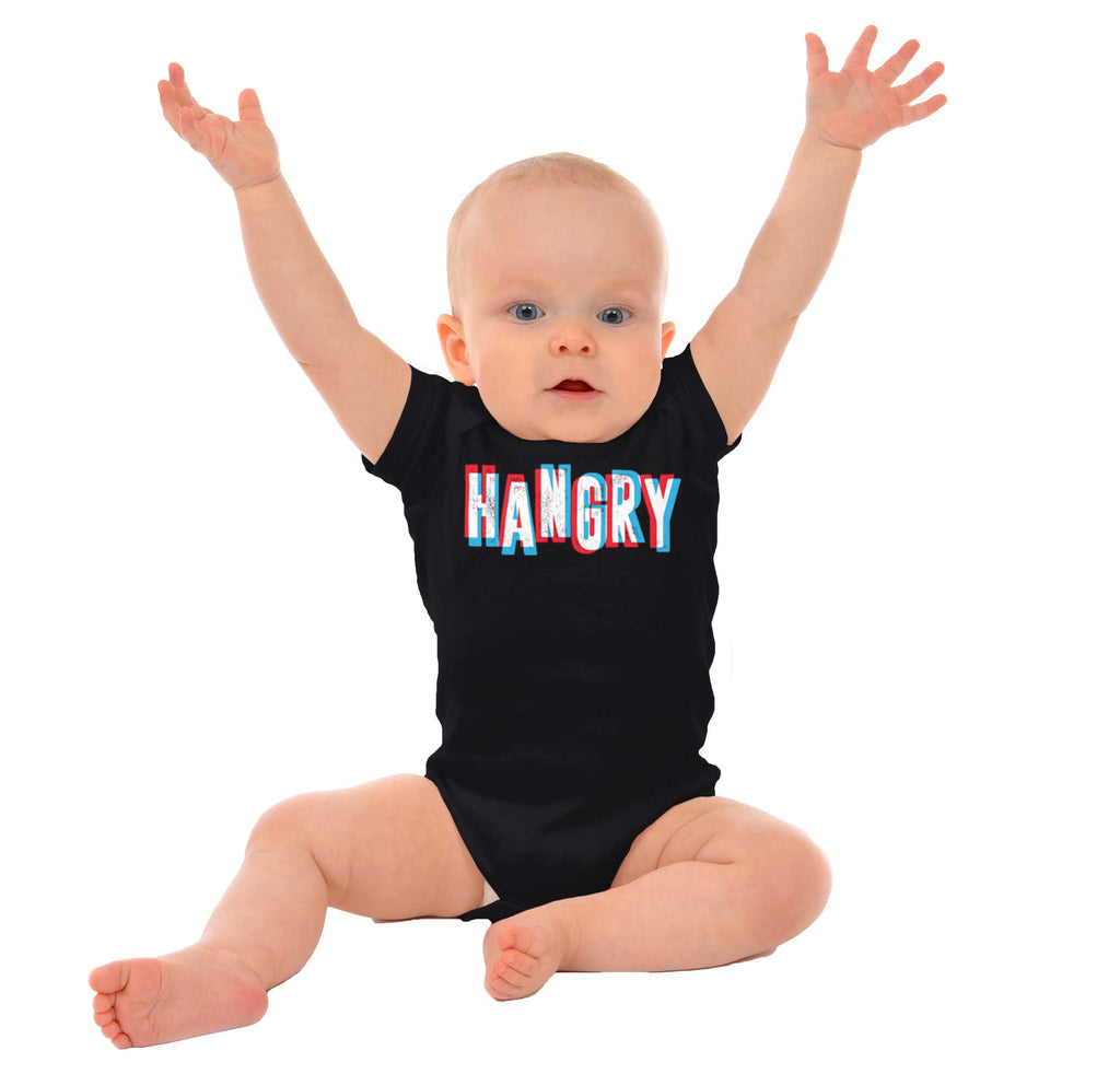 Hangry Romper Bodysuit-Direct To Garment Print-Brisco Baby