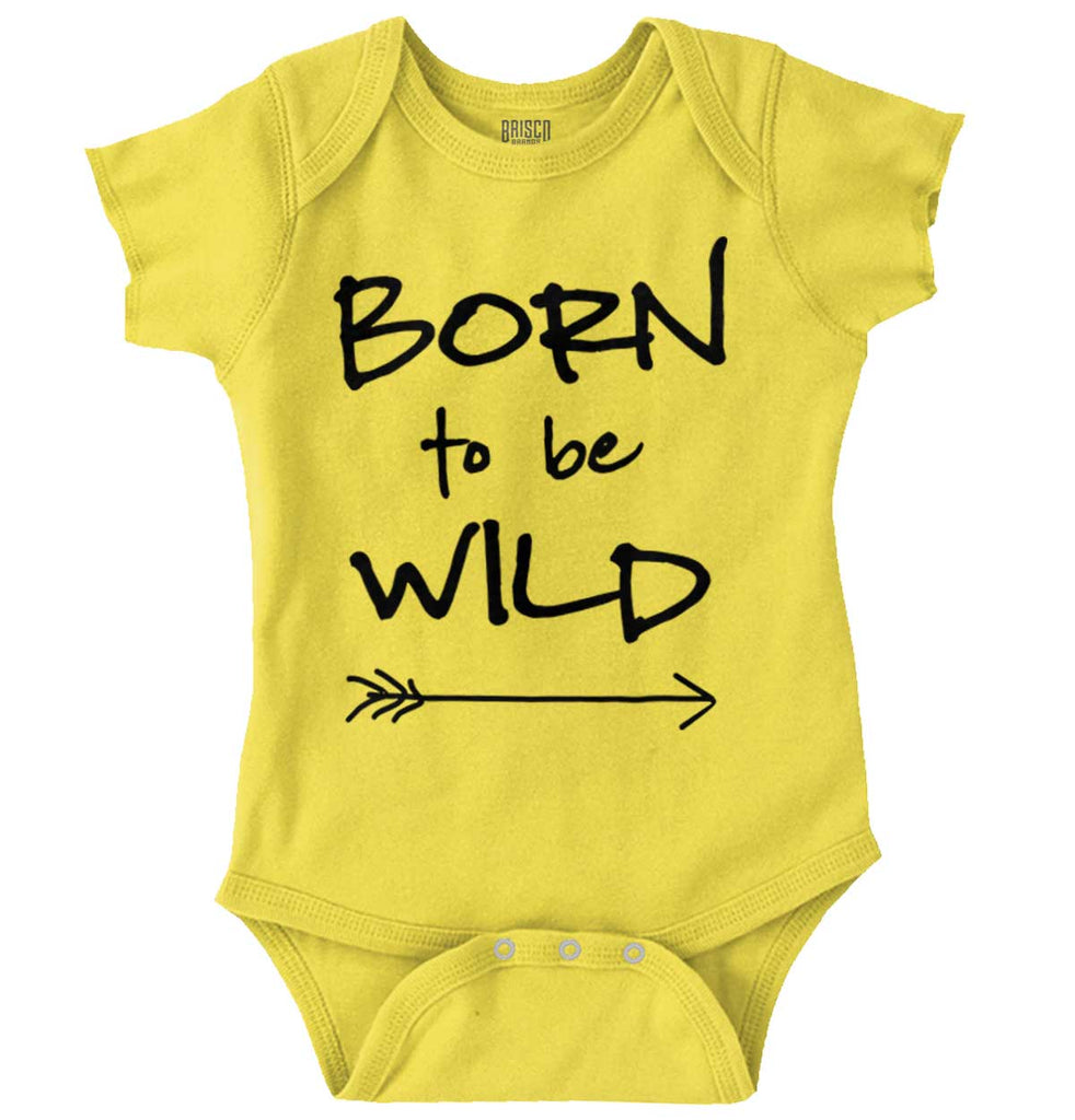 Born To Be Wild Romper Bodysuit-Direct To Garment Print-Brisco Baby