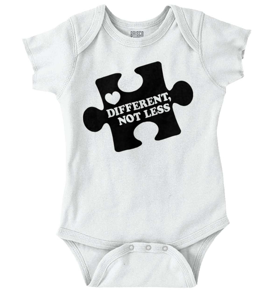 Different Not Less Romper Bodysuit-Direct To Garment Print-Brisco Baby