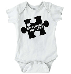 Different Not Less Romper Bodysuit-Direct To Garment Print-Brisco Baby