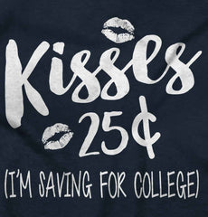 Kisses 25 Cents Infant Toddler T Shirt-Direct To Garment Print-Brisco Baby